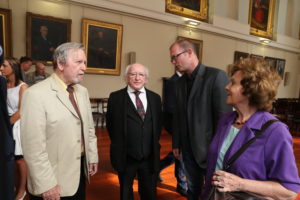 Repro Free: Thursday 15th September 2016. President of Ireland Michael D. Higgins payed a visit to Dublin City Council's Tenement Museum Dublin Project, 14 Henrietta Street. Picture Jason Clarke